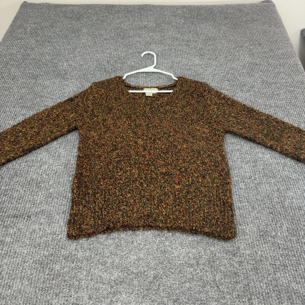 Royal Robbins Sweater Womens M Brown Acrylic Polyester Knit V Neck Gorpcore Boho
